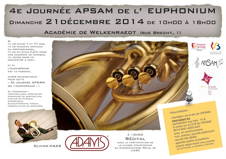 projet affiche euphonium 2014 Adams 